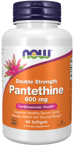 Witamina B5 pantentyna kwas pantotenowy 600mg - 60 żelek - NOW Foods