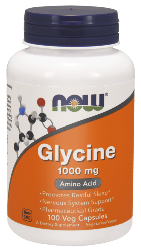 Glicyna 1000mg – 100 Vege kaps. - NOW Foods