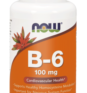 Witamina B6 Pirodyksyna 100mg – 100 kaps. - NOW Foods