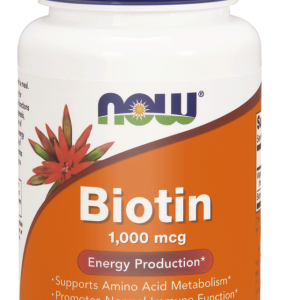 Witamina B7 Biotyna 1000mcg – 100 kaps. – NOW Foods