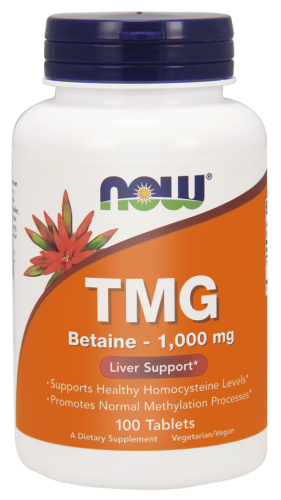 Betaina TMG 1000mg - 100 tabl. - NOW Foods
