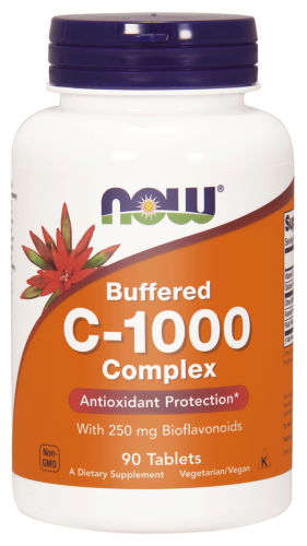 Witamina C-1000 kompleks buforowana - 90 tabl. - NOW Foods