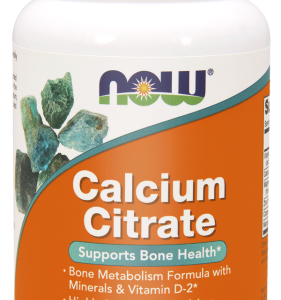 Cytrynian wapnia + Minerały - Calcium Citrate - 100 tabl. - NOW Foods