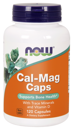 Wapń + magnez Calcium + magnesium - 120 kaps. - NOW Foods