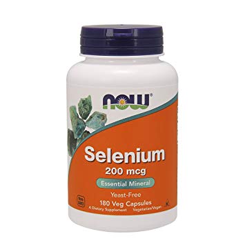 Selen w kapsułkach Selenium 200mcg – 180 Vege kaps. – NOW Foods