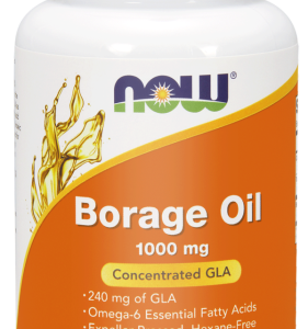 Olej z ogórecznika Borage Oil 1000mg - 60 kaps. - NOW Foods