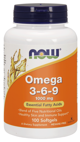 Omega 3-6-9 1000mg – 100 kaps. - NOW Foods