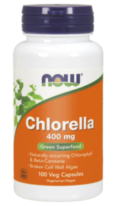 Chlorella w kapsułkach 400mg - 100 Vege kaps. - NOW Foods