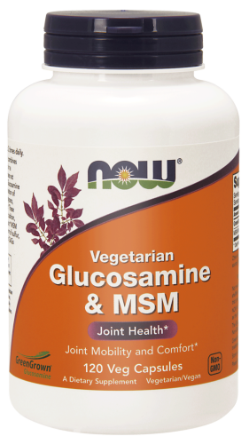 Glukozamina dla wegetarian + MSM – 120 Vege kaps. - NOW Foods