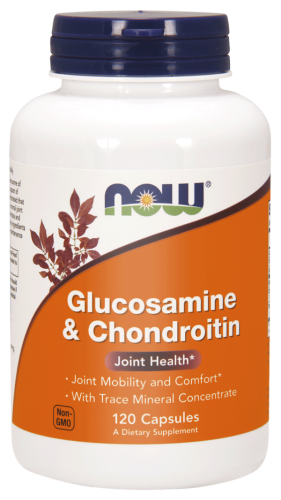 Glukozamina + chondroityna - 120 kaps. - NOW Foods
