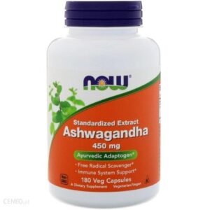 Ashwagandha Ekstrakt 450mg - 180 Vege kaps. - NOW Foods