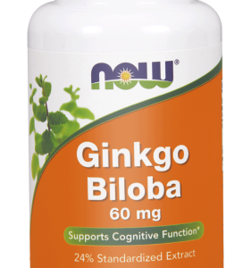 Miłorząb japoński Ginkgo Biloba ekstrakt 60mg – 60 Vege kaps. - NOW Foods