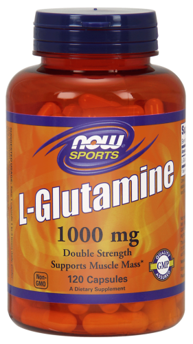 L- glutamina – 1000mg – 120 kaps. - NOW Foods