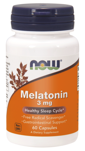 Melatonina 3mg – 60 kaps. - NOW Foods