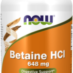 Betaina HCL 648mg - 120 Vege kaps. - NOW Foods