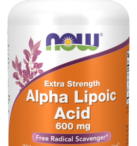 Kwas alfa liponowy EXTRA STRENGTH 600mg - 120 kaps. - NOW Foods