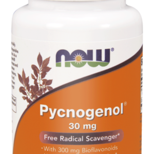 Wyciąg z kory sosny śródziemnomorskiej Pycnogenol 30mg – 30 Vege kaps. - NOW Foods