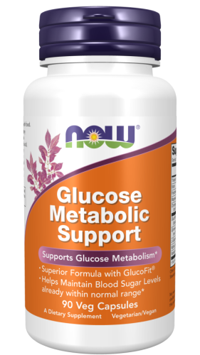 Wsparcie metabolizmu glukozy w organizmie - 90 Vege kaps. - NOW Foods
