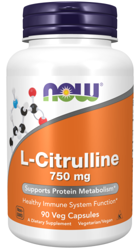 Cytrulina L-cytrulina 750mg - 90 Vege kaps. - NOW Foods