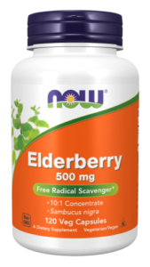 Czarny bez 500mg - 120 Vege kaps. - NOW Foods