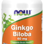 Miłorząb japoński Ginkgo Biloba ekstrakt 60mg – 240 Vege kaps. - NOW Foods