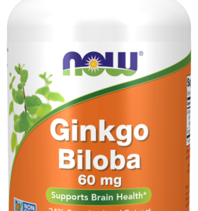 Miłorząb japoński Ginkgo Biloba ekstrakt 60mg – 240 Vege kaps. - NOW Foods