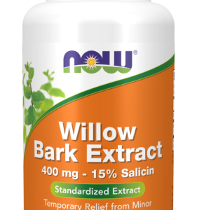 Kora wierzby ekstrakt Willow Bark 400mg - 100 Vege kaps. - NOW Foods