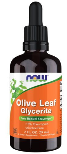 Liść oliwny w kroplach 18% - 59ml - NOW Foods