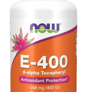 Naturalna witamina E 400IU – 100 kaps. - NOW Foods