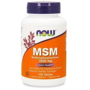 MSM siarka organiczna 1500mg - 200 tabl. - NOW Foods