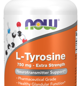 L-tyrozyna L-tyrosine 750mg - 90 Vege kaps. - NOW Foods