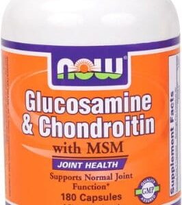 Glukozamina + chondroityna + MSM - 180 kaps. - NOW Foods