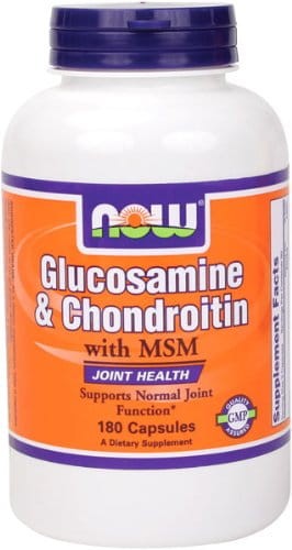 Glukozamina + chondroityna + MSM - 180 kaps. - NOW Foods