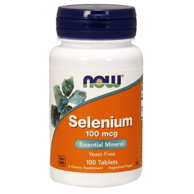 Selen w tabletkach Selenium 100mcg - 100 tabl. - NOW Foods