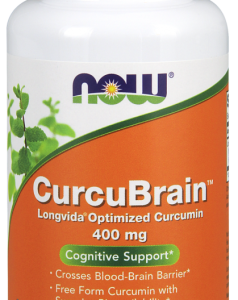 Kurkuma kurkumina CurcuBrain 400mg - 50 Vege kaps. NOW Foods