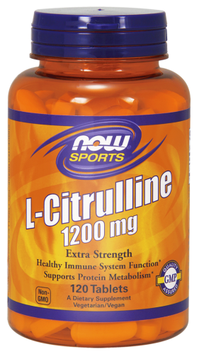 Cytrulina L-cytrulina 1200mg - 120 tabl. - NOW Foods