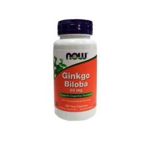 Miłorząb japoński Ginkgo Biloba ekstrakt 60mg – 120kaps. - NOW Foods