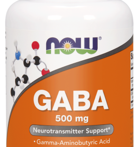 Kwas GABA kwas Gamma-aminomasłowy 500mg - 100 Vege kaps. - NOW Foods