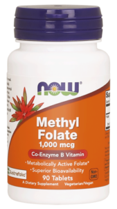 Kwas foliowy foliany 1000mcg - 90 tabl. - NOW Foods