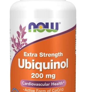 Ubiquinol ubichinol Koenzym Q10 200mg - 60 kaps. - NOW Foods