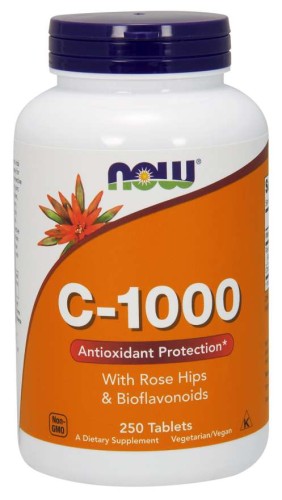 Witamina C-1000 z bioflawonoidami - 250 tabl. - NOW Foods