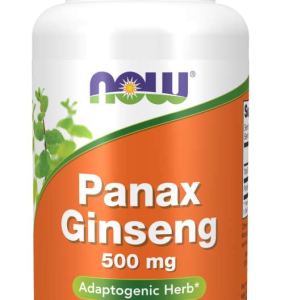 Żeń-szeń koreański Panax ginseng 500mg - 100 Vege kaps. - NOW Foods