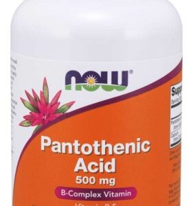 Witamina B5 pantentyna kwas pantotenowy 500mg - 250 Vege kaps. - NOW Foods