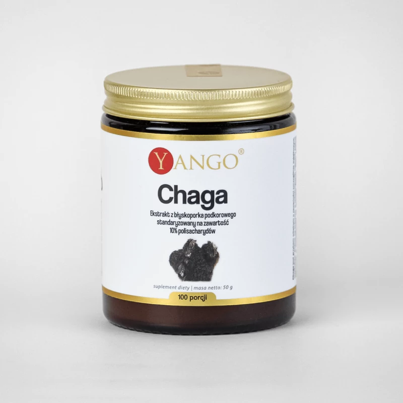 Chaga ekstrakt 10% polisacharydów - Yango - 50g proszek