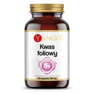 Kwas foliowy - witamina B9 - Yango - 90kaps.