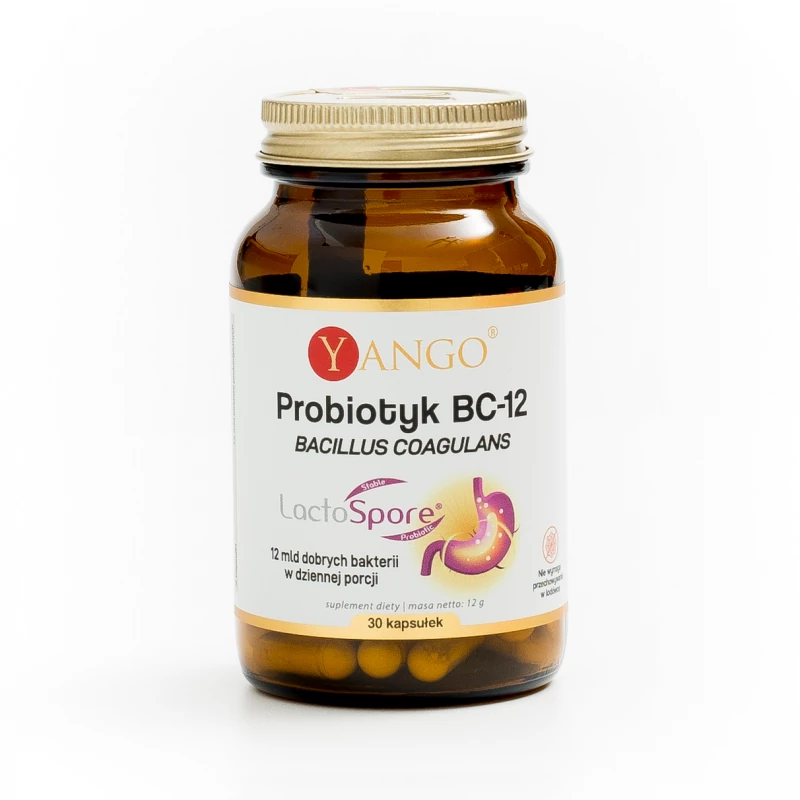 Probiotyk BC-12 mld bakterii - Yango - 30 kaps.